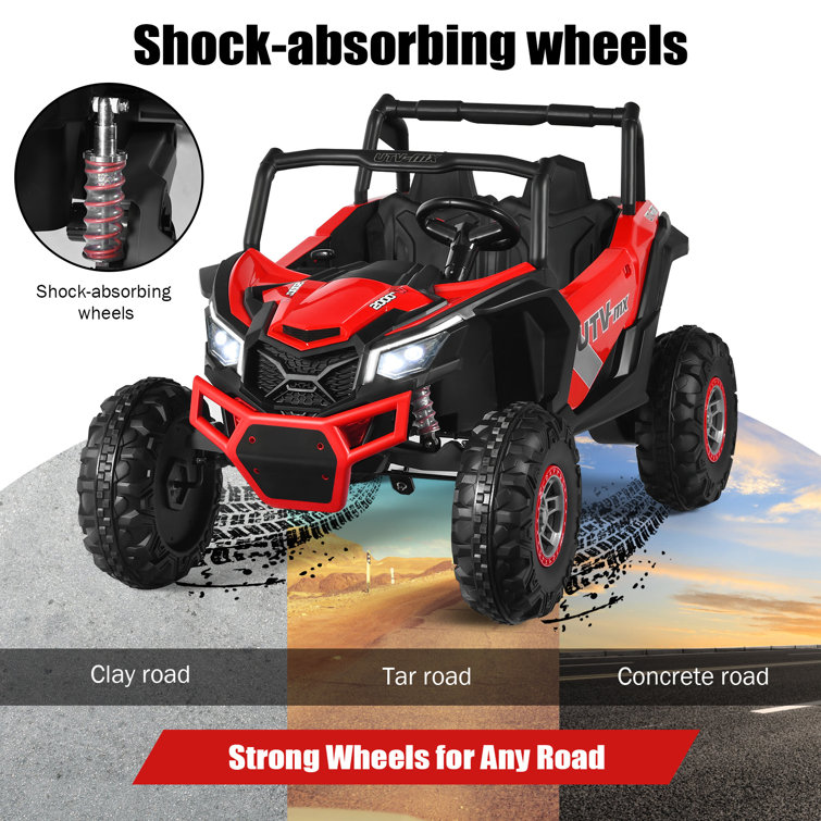 Zoomie Kids 12V 2Seater Kids RideOn 0FfRoad Truck Electric RideOn